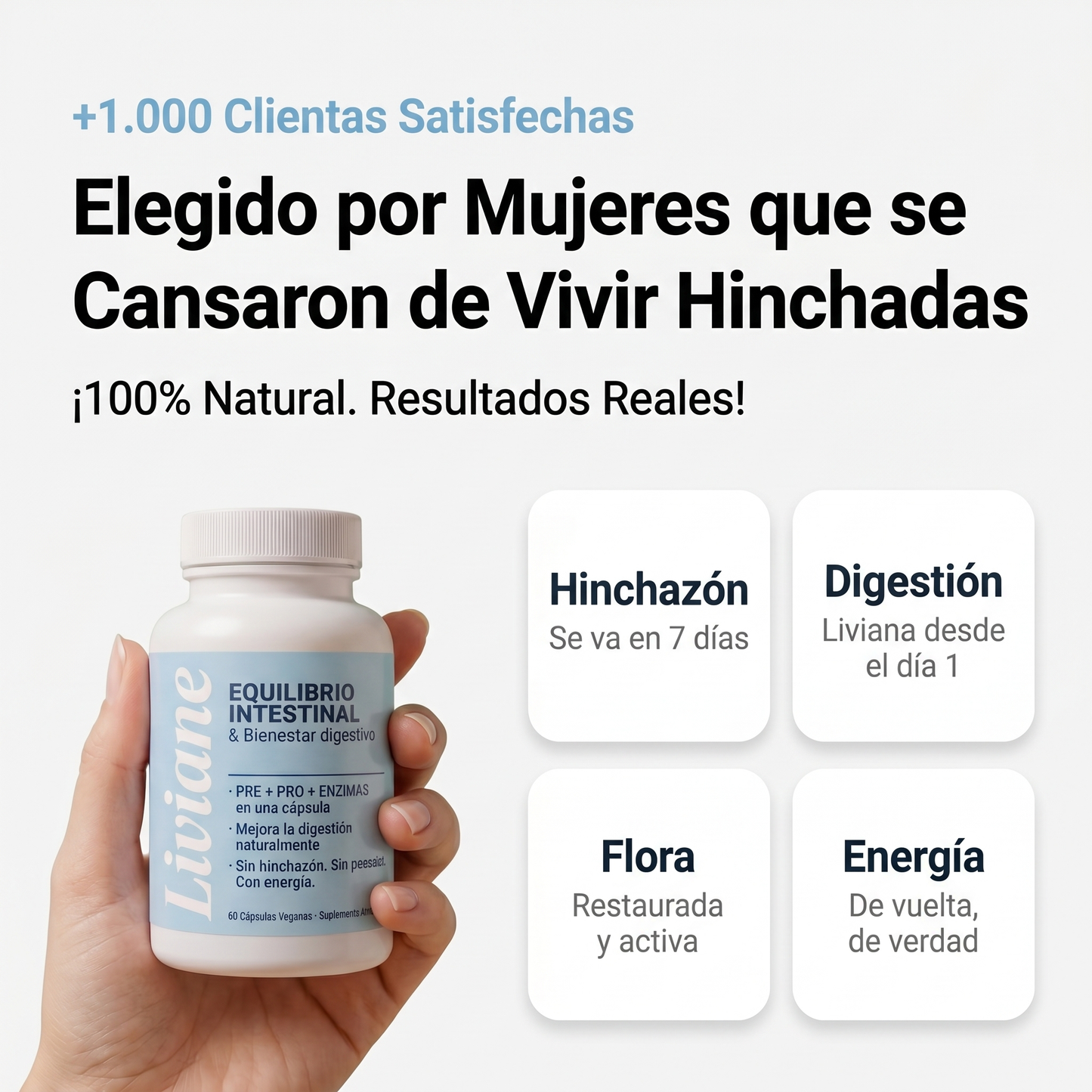 PROBIÓTICO LIVIANE® - Recuperá tu digestión y tu energía